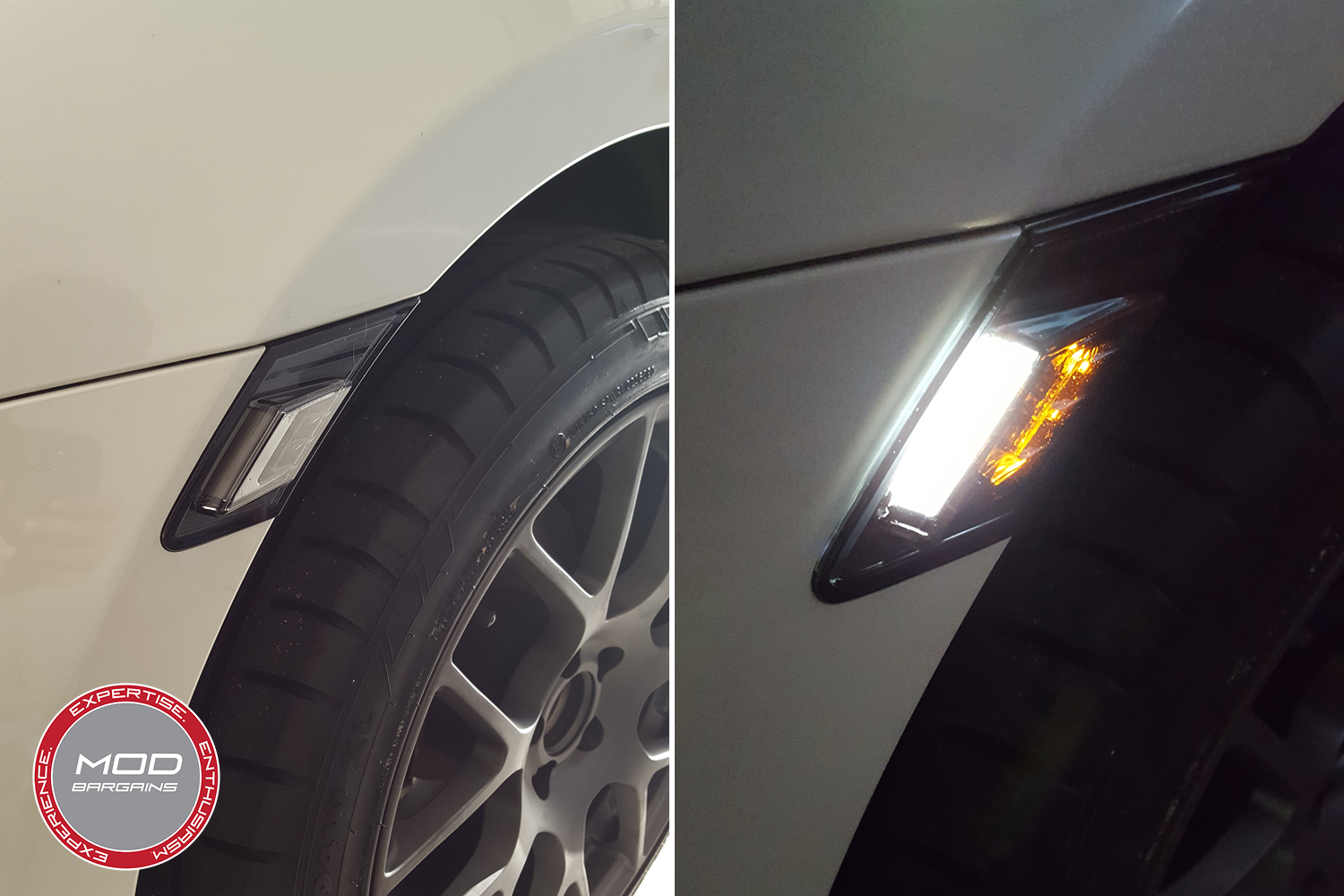 **Smoked Side Markers w/ Amber & White LEDs for 20132016 Scion FRS